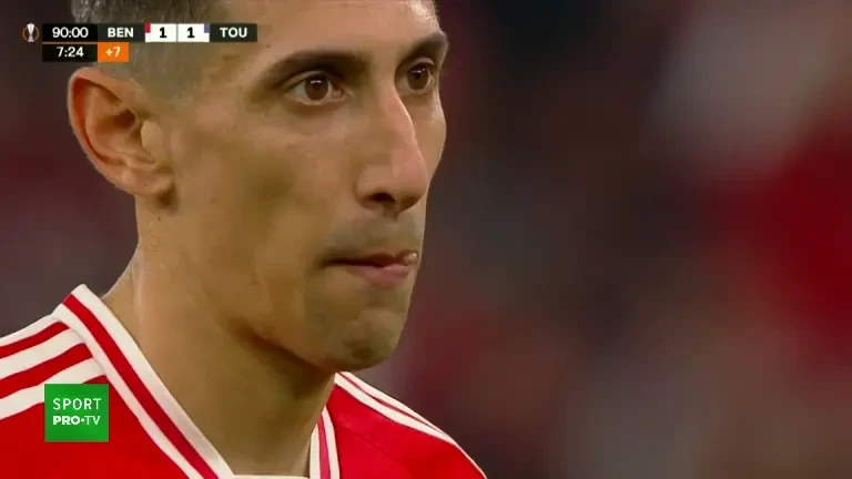 Benfica - Toulouse: gol Angel Di Maria (minutul 99)