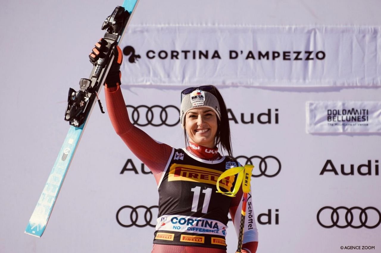 Superba Stephanie Venier a câștigat astăzi slalomul super-uriaș la Cupa Mondială de schi alpin!_7