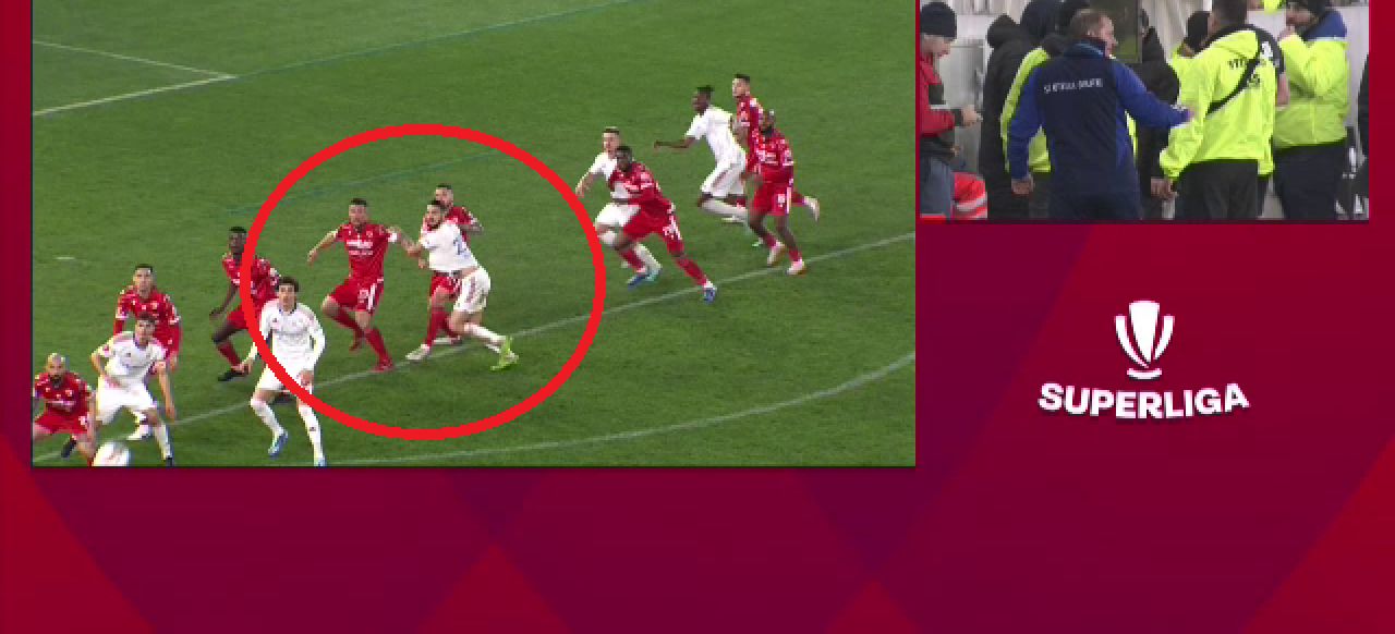 Fază controversată în Dinamo - Oțelul Galați? Penalty-ul primit de echipa lui Dorinel Munteanu_1