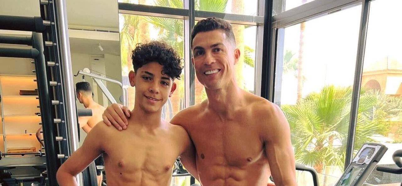 „Cu partenerul meu!” Cristiano Ronaldo Jr, pachet de mușchi la doar 13 ani! Atacantul se mândrește cu fiul său _1