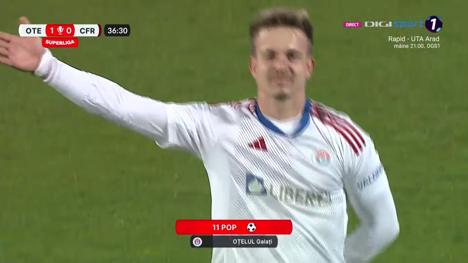 Oțelul Galați - CFR Cluj 2-2 | Pas greșit pentru ardeleni, remiză pentru FCSB și Rapid_4