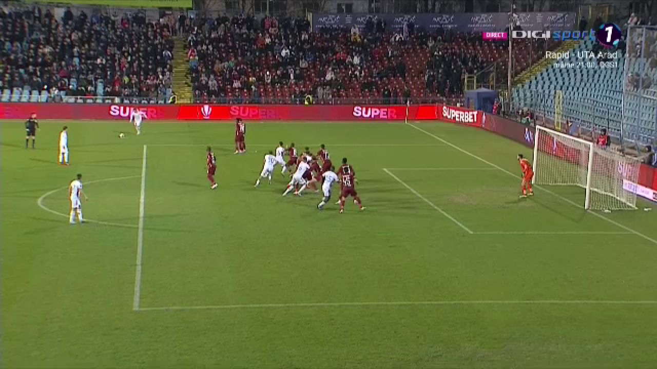 Nebunie la Galați! Alexandru Pop a înscris o bijuterie împotriva CFR-ului și a făcut o plecăciune imediat după gol_29