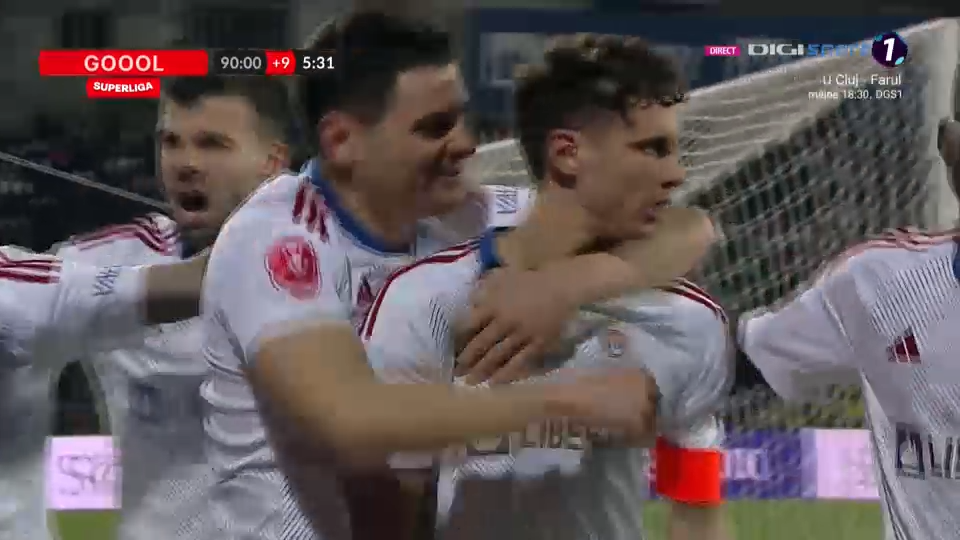 Oțelul Galați - CFR Cluj 2-2 | Pas greșit pentru ardeleni, remiză pentru FCSB și Rapid