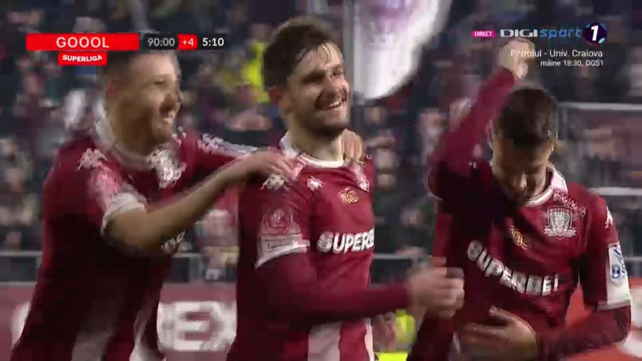 Rapid București - UTA Arad 4-1 | Burmaz stabilește scorul final, în urma unui gol spectaculos _1