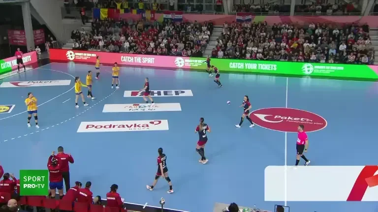 Croația - Rom&acirc;nia | Paradele Dacianei Hosu din startul partidei de la Koprivnica (3.03.2024)