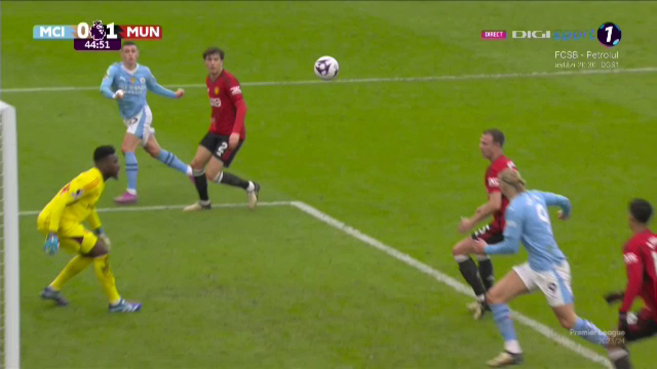 Erling Haaland a ratat incredibil cu poarta goală în derby-ul cu United și fanii au rămas șocați: ”N-am văzut niciodată așa ceva”_10