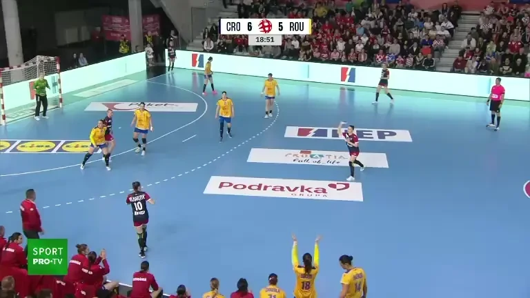 Croația - Rom&acirc;nia | Apărare de nota 10 a tricolorelor &icirc;n prima repriză (3.03.2024)