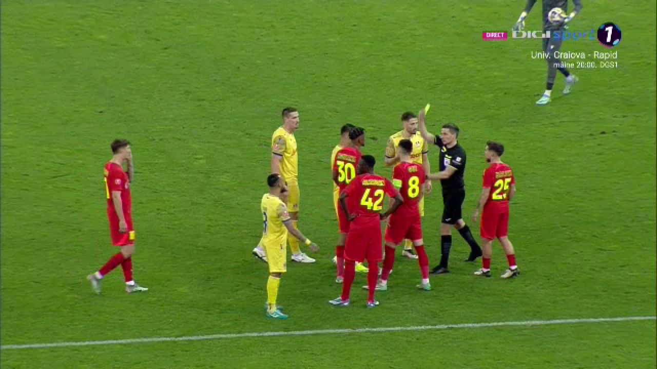 Spirite încinse pe Arena Națională! ”Centralul” a arătat două cartonașe în urma unei altercații de pe teren_20