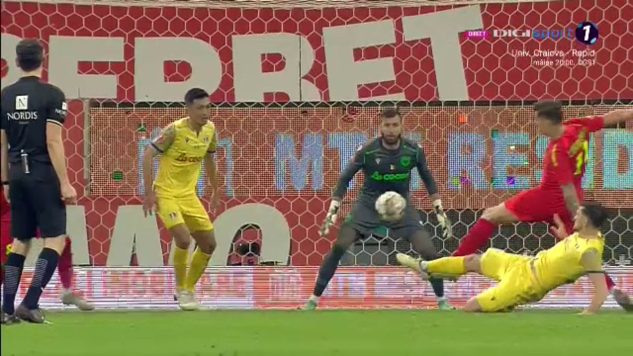 Ratare monumentală a lui Baba Alhassan la ultima fază a primei reprize_7