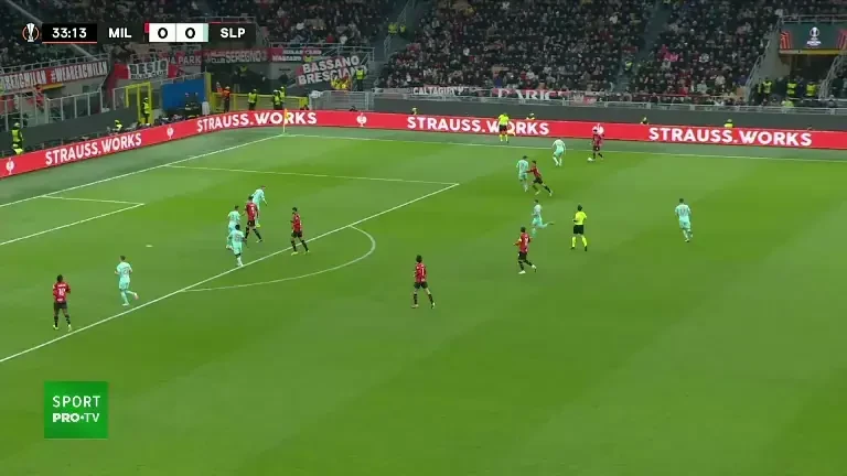 AC Milan - Slavia Praga (1-0, min 34)
