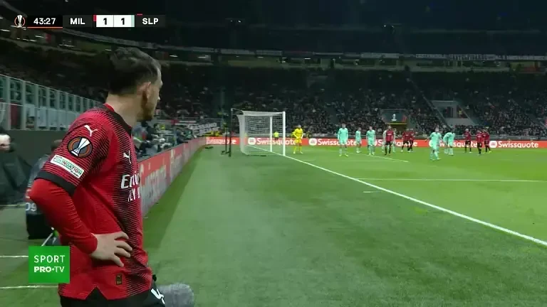 AC Milan - Slavia Praga (2-1, min 44)
