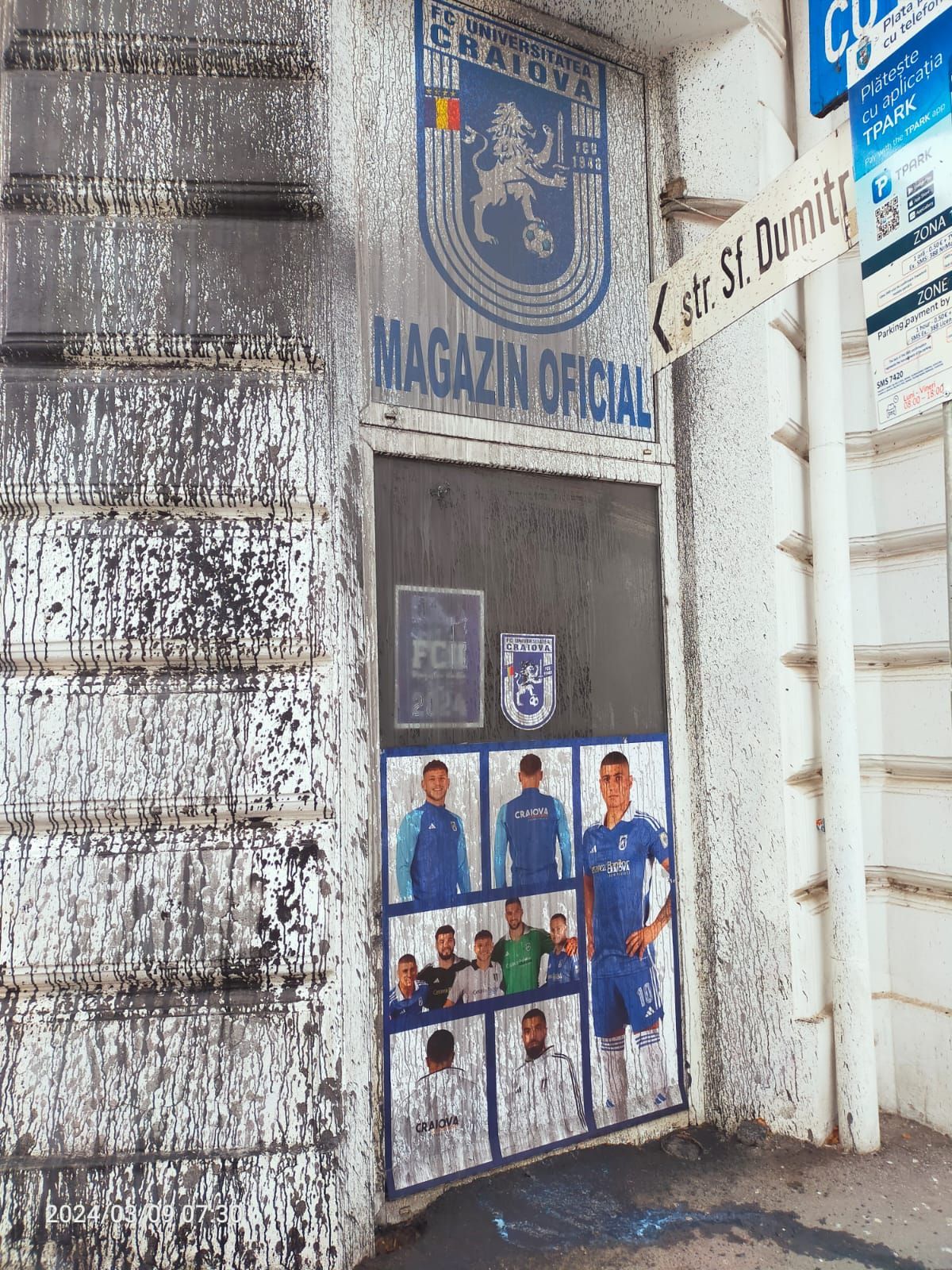 Sediul FCU Craiova, vandalizat cu o zi înainte de derby-ul Olteniei_4