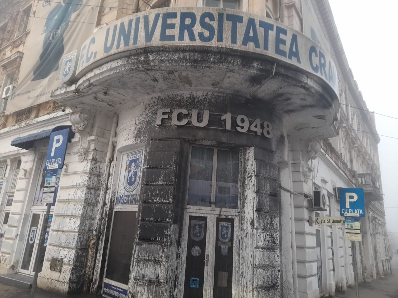 Sediul FCU Craiova, vandalizat cu o zi &icirc;nainte de derby-ul Olteniei