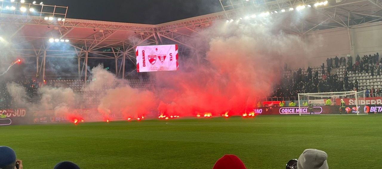„Terenul, afectat 30%!” Administratorii „Arcului de Triumf”, reacție furibundă după incidentele de la Dinamo - UTA_1