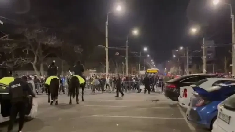 Momente tensionate &icirc;naintea derby-ului Rapid - FCSB (09/03/2024)