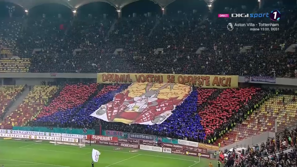 Atmosferă incendiară înainte de startul derby-ului Rapid - FCSB! Cum a arătat duelul galeriilor, în tribune_12