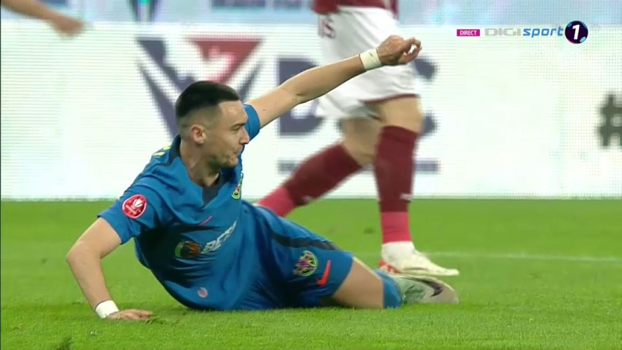 Galben cum rar se vede în Rapid - FCSB! Șut a vrut să fie fairplay, dar Hațegan l-a sancționat_6