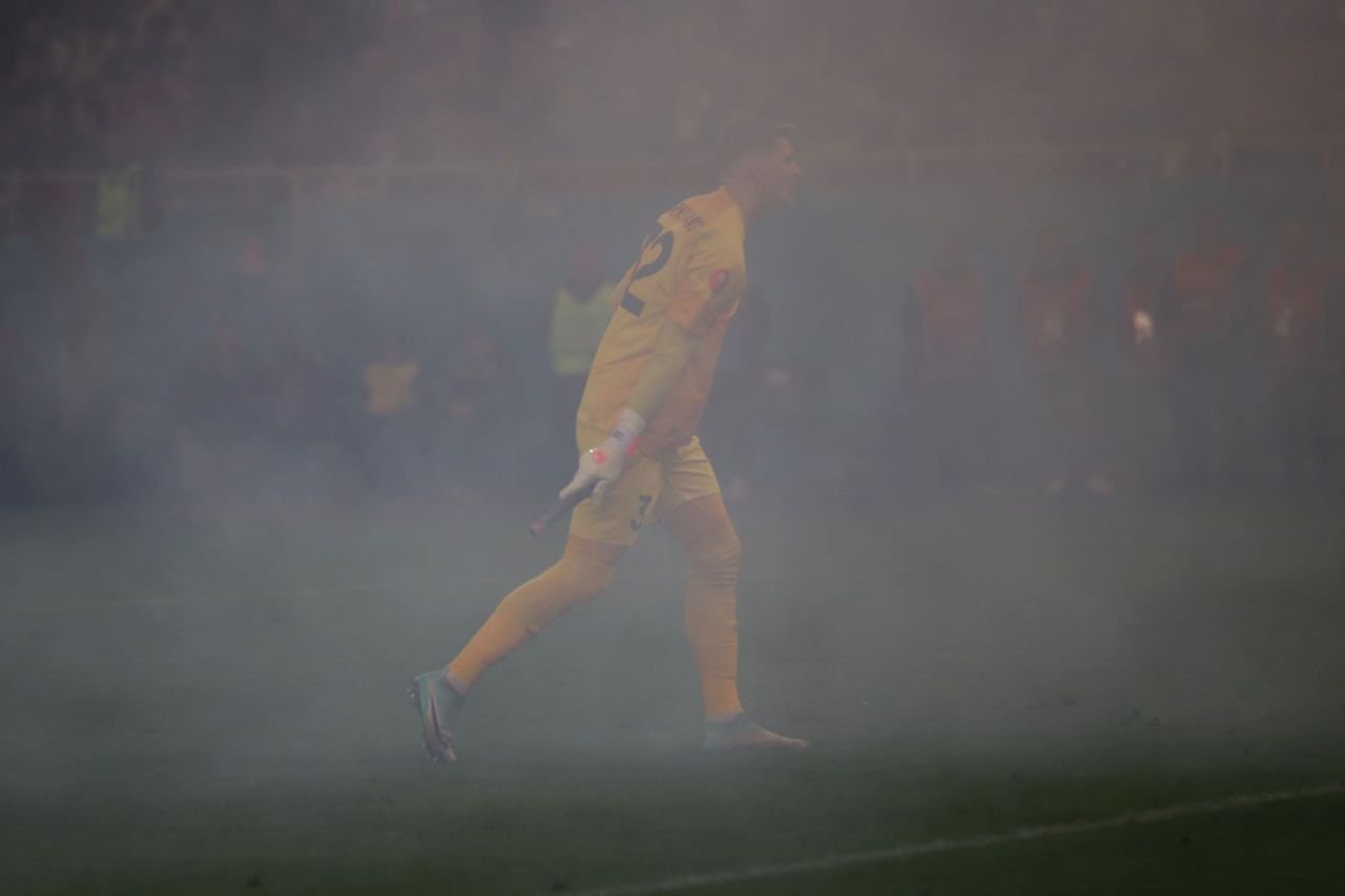 Derby-ul în imagini. Spectacol în tribună, 