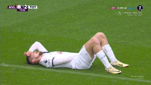 Sub centură! Radu Drăgușin a încasat o lovitură zdravănă în Aston Villa - Tottenham și s-a trântit pe gazon_2