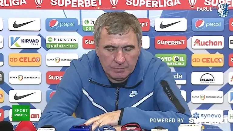 Conferință Gheorghe Hagi, &icirc;nainte de Rapid - Farul Constanța (13/03/2024)