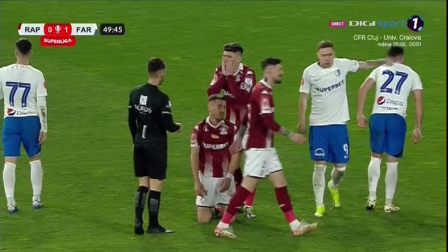 Fault inutil, eliminare și suspendare! Răzvan Oaidă a lăsat-o pe Rapid în 10 contra Farului_5