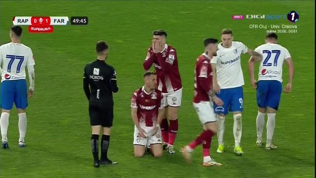 Fault inutil, eliminare și suspendare! Răzvan Oaidă a lăsat-o pe Rapid în 10 contra Farului_6