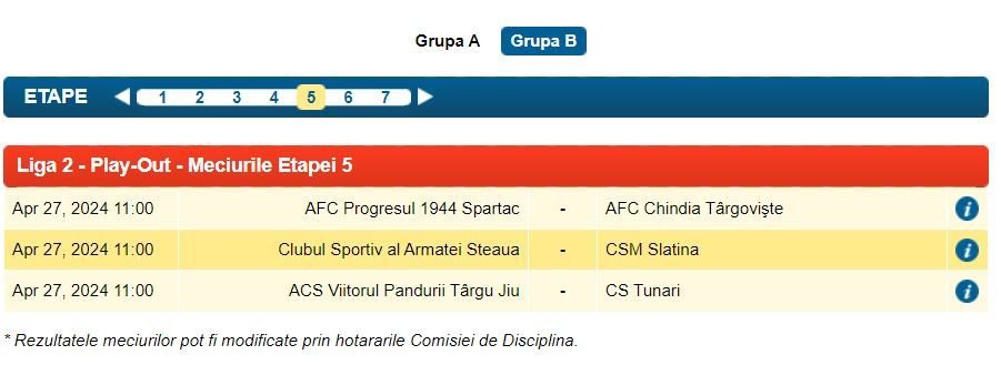 FRF a anuțat programul pentru a doua parte a sezonului Ligii 2. Ce program va avea CSA Steaua_5