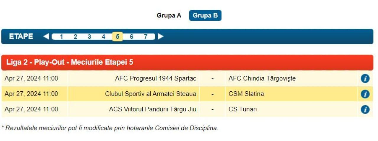 FRF a anuțat programul pentru a doua parte a sezonului Ligii 2. Ce program va avea CSA Steaua_5