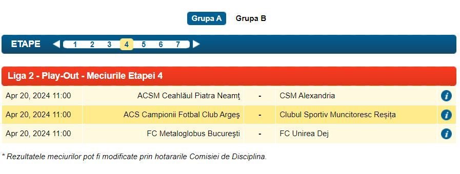 FRF a anuțat programul pentru a doua parte a sezonului Ligii 2. Ce program va avea CSA Steaua_10