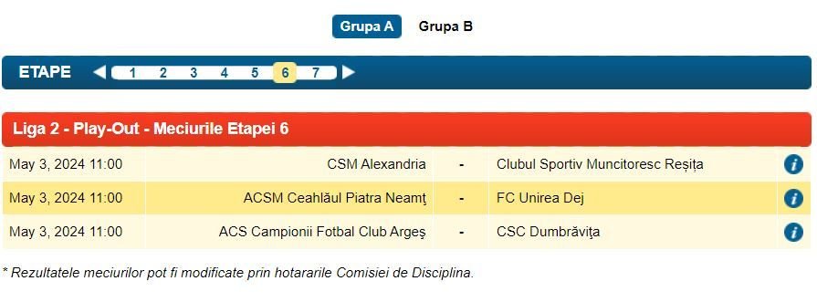 FRF a anuțat programul pentru a doua parte a sezonului Ligii 2. Ce program va avea CSA Steaua_12