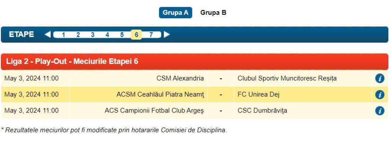 FRF a anuțat programul pentru a doua parte a sezonului Ligii 2. Ce program va avea CSA Steaua_12
