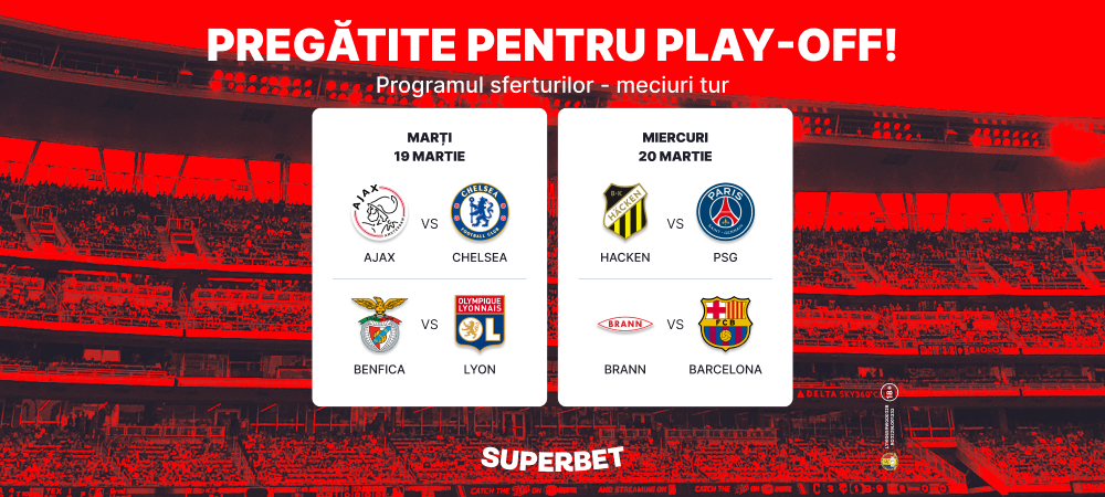 (P) Liga Campionilor la fotbal feminin se &icirc;ntoarce! SuperMeciuri &icirc;n sferturile competiției