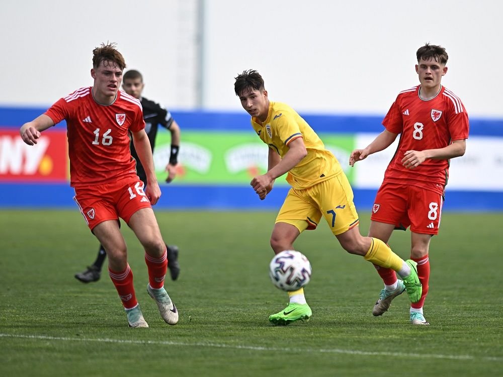 România U17 - Țara Galilor U17, cu gol direct din corner marcat de un jucător de la FCSB, s-a încheiat! Micii tricolori nu au făcut față galezilor la Buftea_3