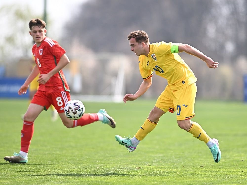 România U17 - Țara Galilor U17, cu gol direct din corner marcat de un jucător de la FCSB, s-a încheiat! Micii tricolori nu au făcut față galezilor la Buftea_4
