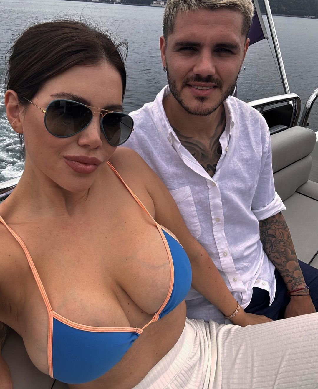 A urcat în ringul de box în cea mai excentrică ținută, iar secvențele sunt încendiare. Cum s-a lăsat filmată Wanda Nara_61