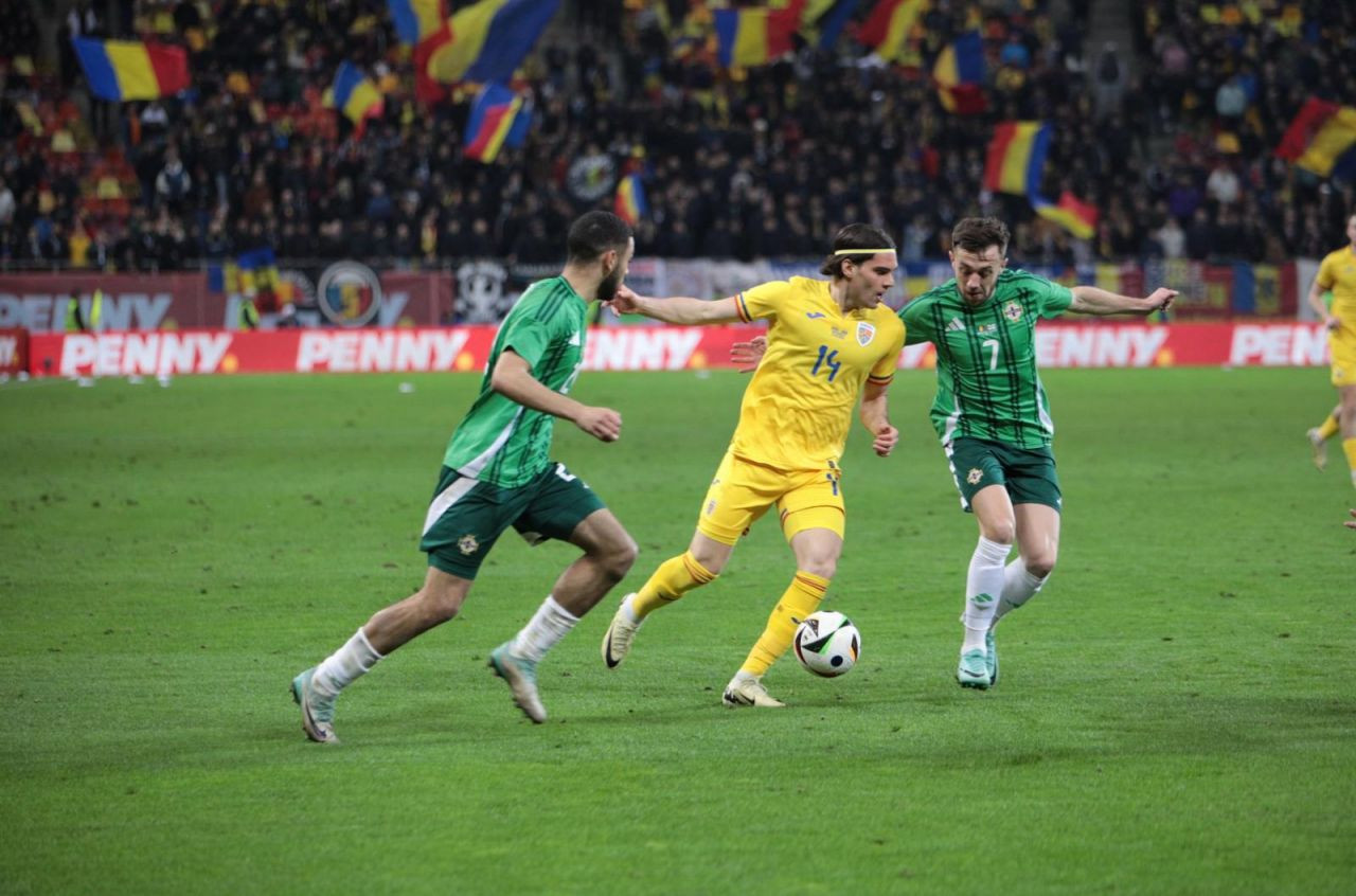 Rom&acirc;nia - Irlanda de Nord 1-1! Tricolorii &icirc;ncheie la egalitate primul test &icirc;nainte de Euro 2024
