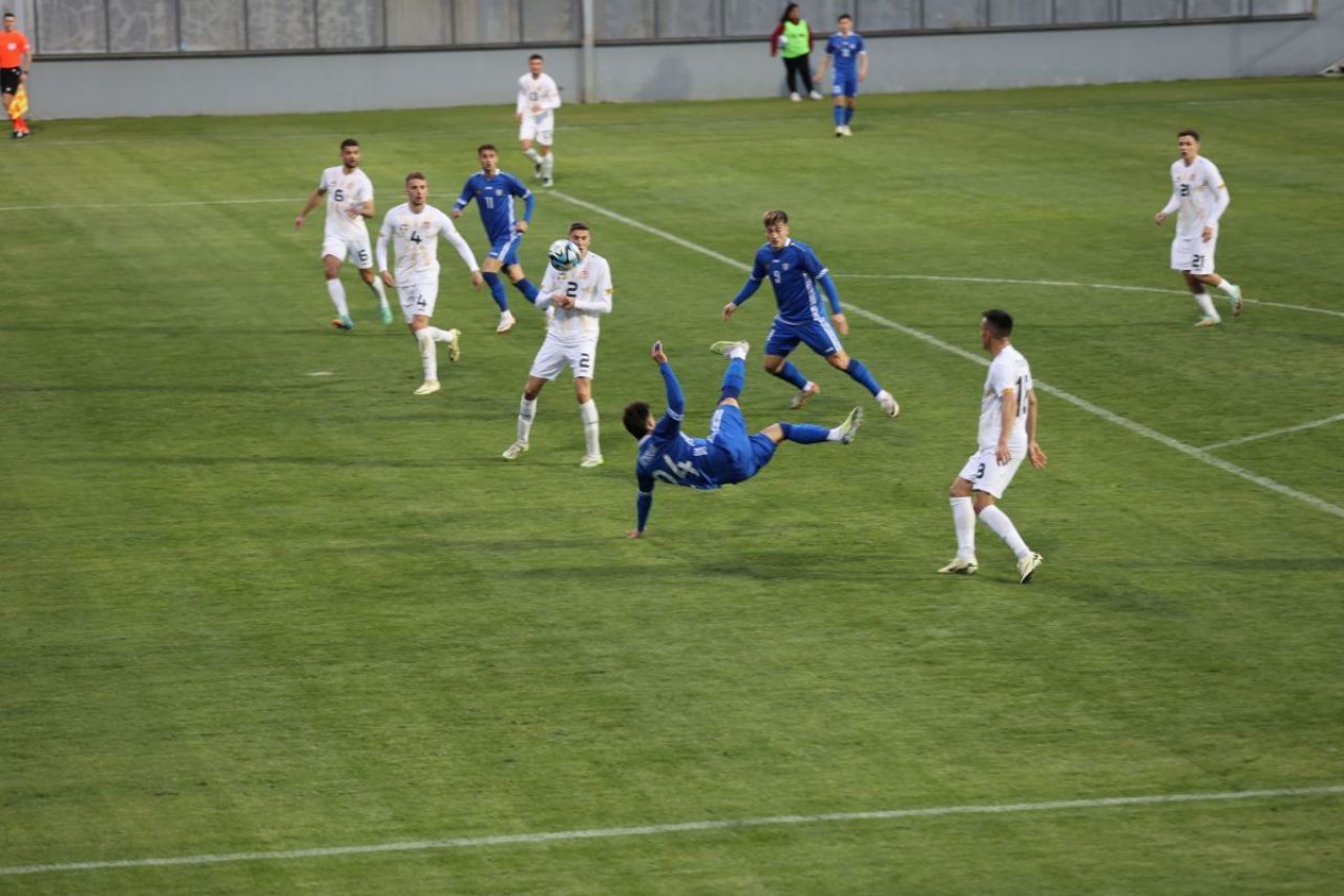 Gol senzațional din foarfecă al lui Vitalie Damașcan în Macedonia - Moldova, naționale cu 18 foști sau actuali jucători din Superliga României!_1