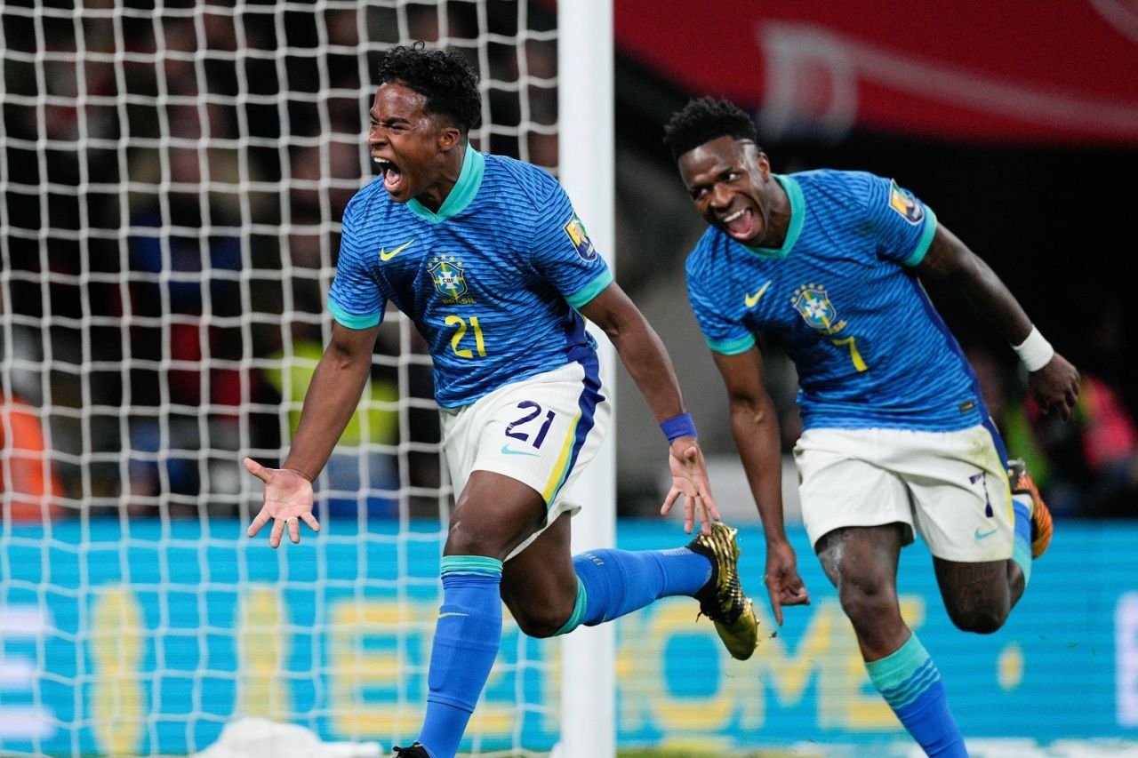 Anglia - Brazilia 0-1. Puștiul-minune transferat de Real Madrid a decis meciul