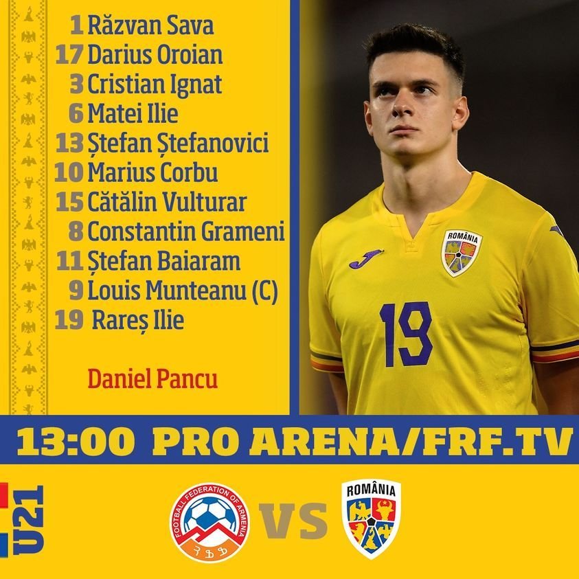 Regele Mihai! Armenia U21 - România U21 0-1, cu un gol superb al lui Cristian Mihai în '89! Cât chin, dar suntem momentan pe locul 1 în grupa pentru EURO_15