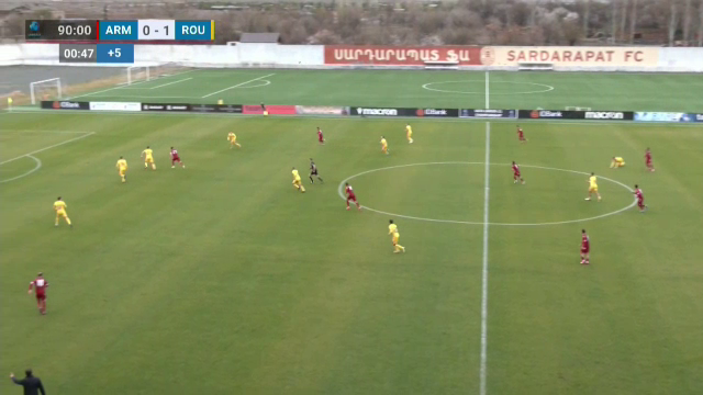 Regele Mihai! Armenia U21 - România U21 0-1, cu un gol superb al lui Cristian Mihai în '89! Cât chin, dar suntem momentan pe locul 1 în grupa pentru EURO_2