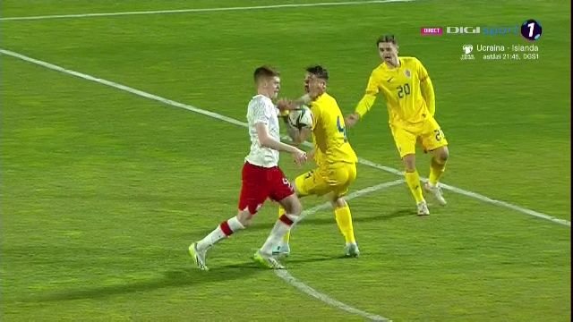 Tensiune la cote maxime! Momentul care a înghețat inima fanilor: Ce s-a întâmplat în minutul 87 în România - Polonia U20_2