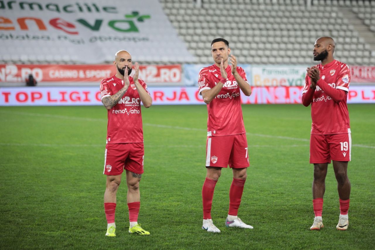 Gabriel Moura a marcat primul său gol în România, dar Dinamo a făcut doar egal: