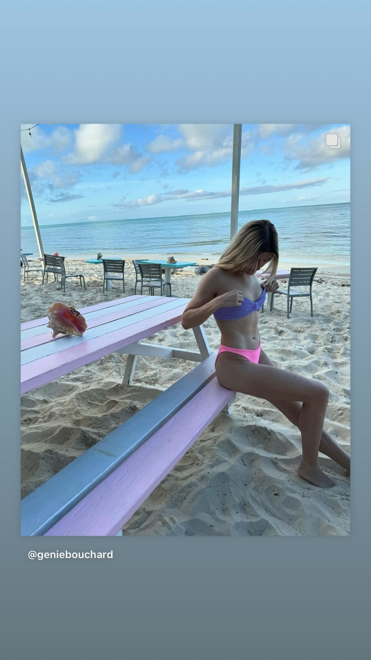 O sesiune de antrenament sexy. Genie Bouchard „i-a invitat” pe fani să o observe dintr-un unghi provocator_21