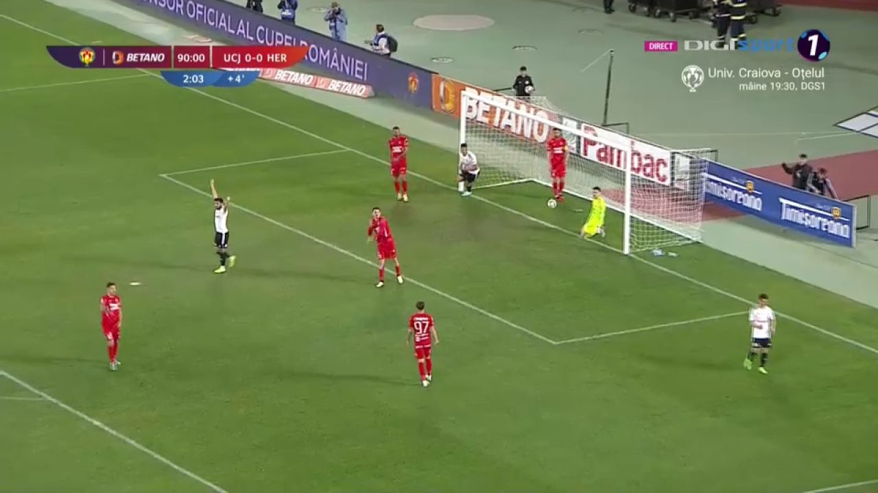 U Cluj – FC Hermannstadt 1-0 | Gazdele dau lovitura în minutele de prelungire și se califică în semifinale_3