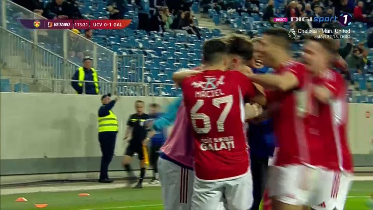 Universitatea Craiova - Oțelul Galați 0-1. Trupa lui Dorinel Munteanu, a patra semifinalistă din Cupa României_1