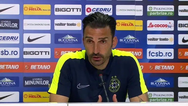 Elias Charalambous, conferință de presă după FCSB - U Craiova (8.04.2024)