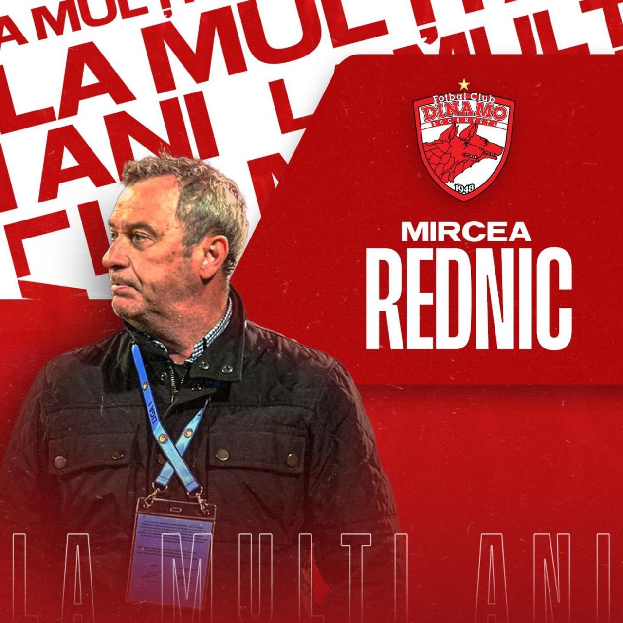 Mesajul superb al lui Dinamo de ziua lui Mircea Rednic, simbolul ”alb-roșu” devenit acum adversar al ”câinilor”_17