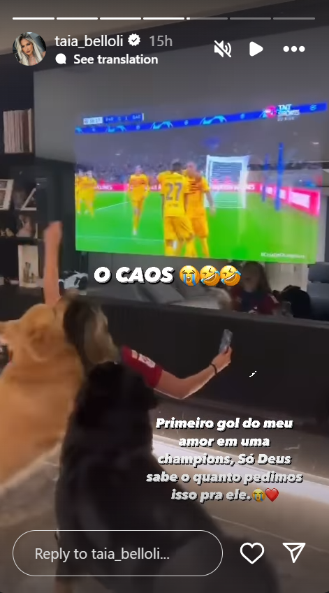 Reacție de milioane a frumoasei partenere a lui Raphinha după golurile reușite de brazilian în meciul cu PSG_3