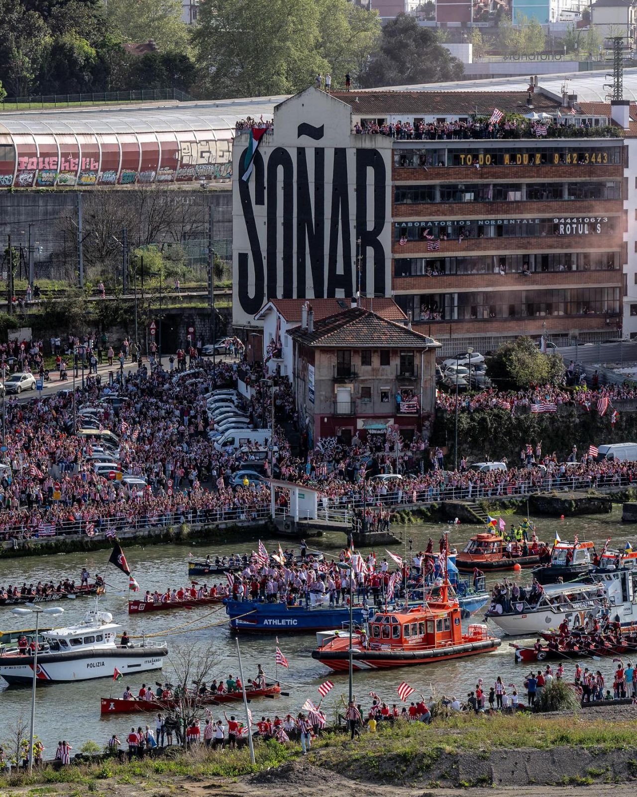Imagini fabuloase la Bilbao, peste 1 milion de oameni au sărbătorit câștigarea Cupei Spaniei de Athletic, simbolul Țării Bascilor!_12