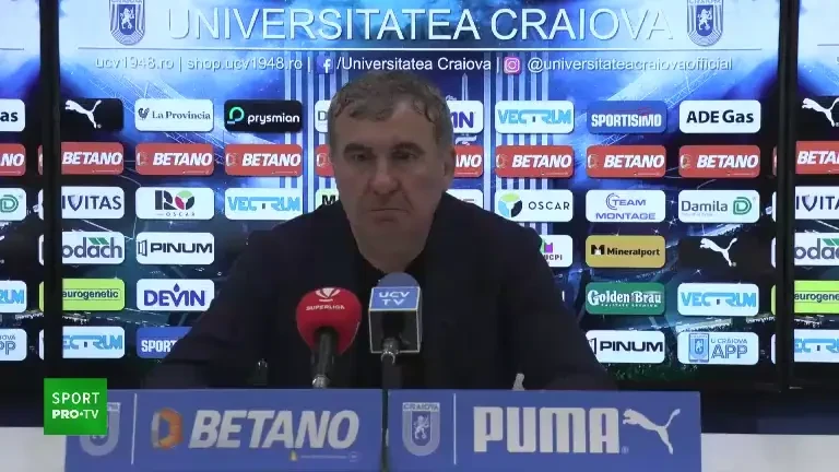 Conferință de presă Gică Hagi după Universitatea Craiova - Farul 1-2 (12.04.2024)